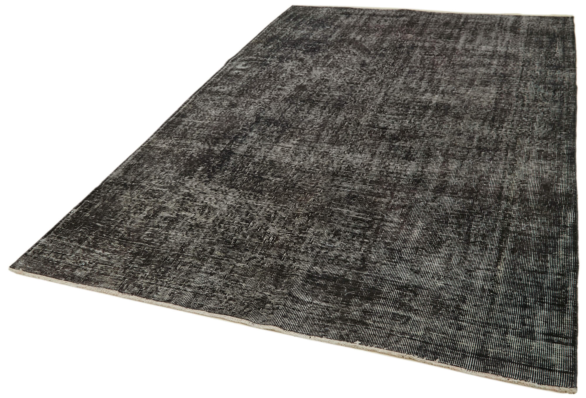 6 x 10 Black Overdyed Rug - 5905