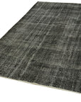 6 x 10 Black Overdyed Rug - 5907