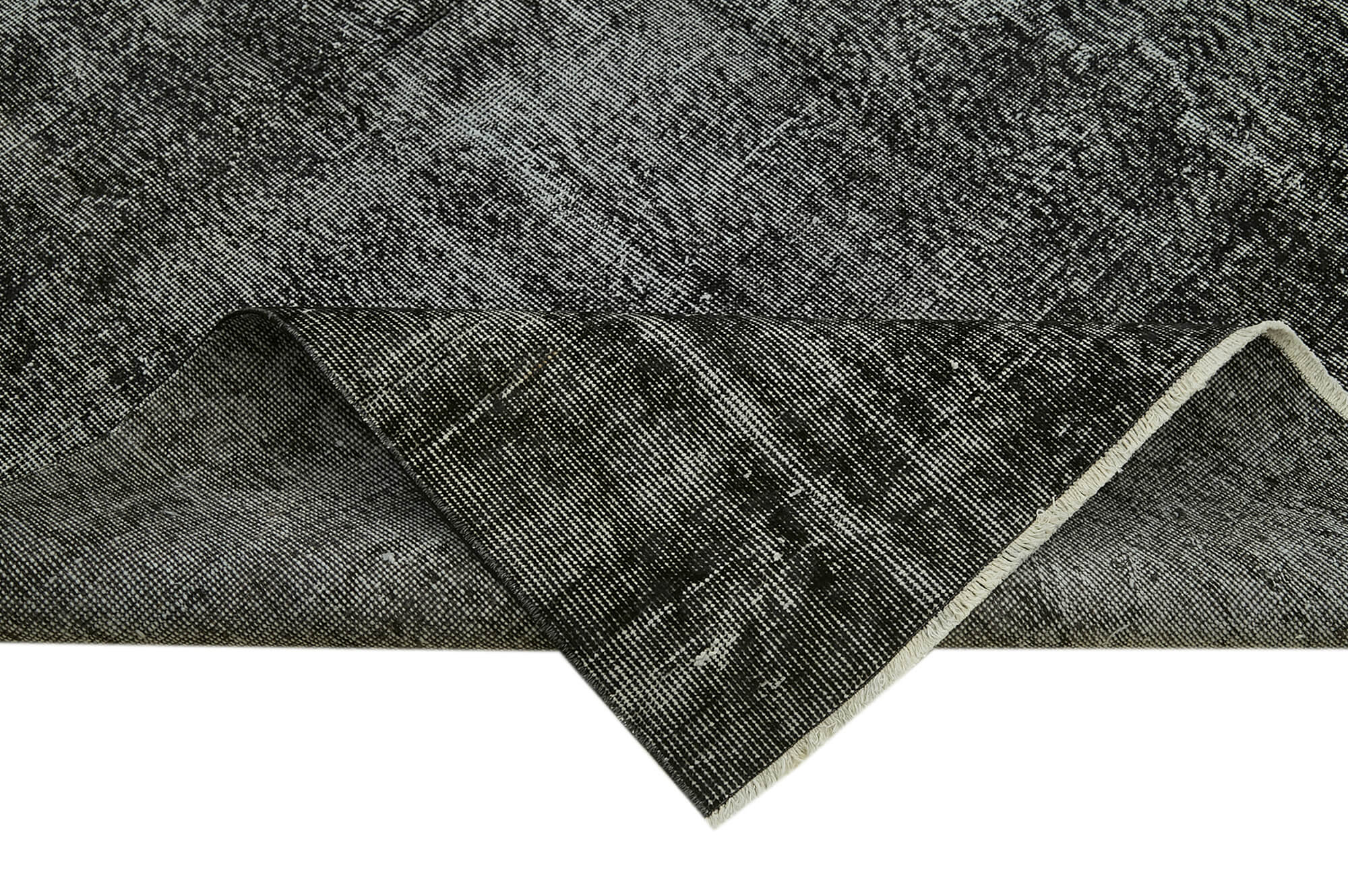 6 x 10 Black Overdyed Rug - 5907