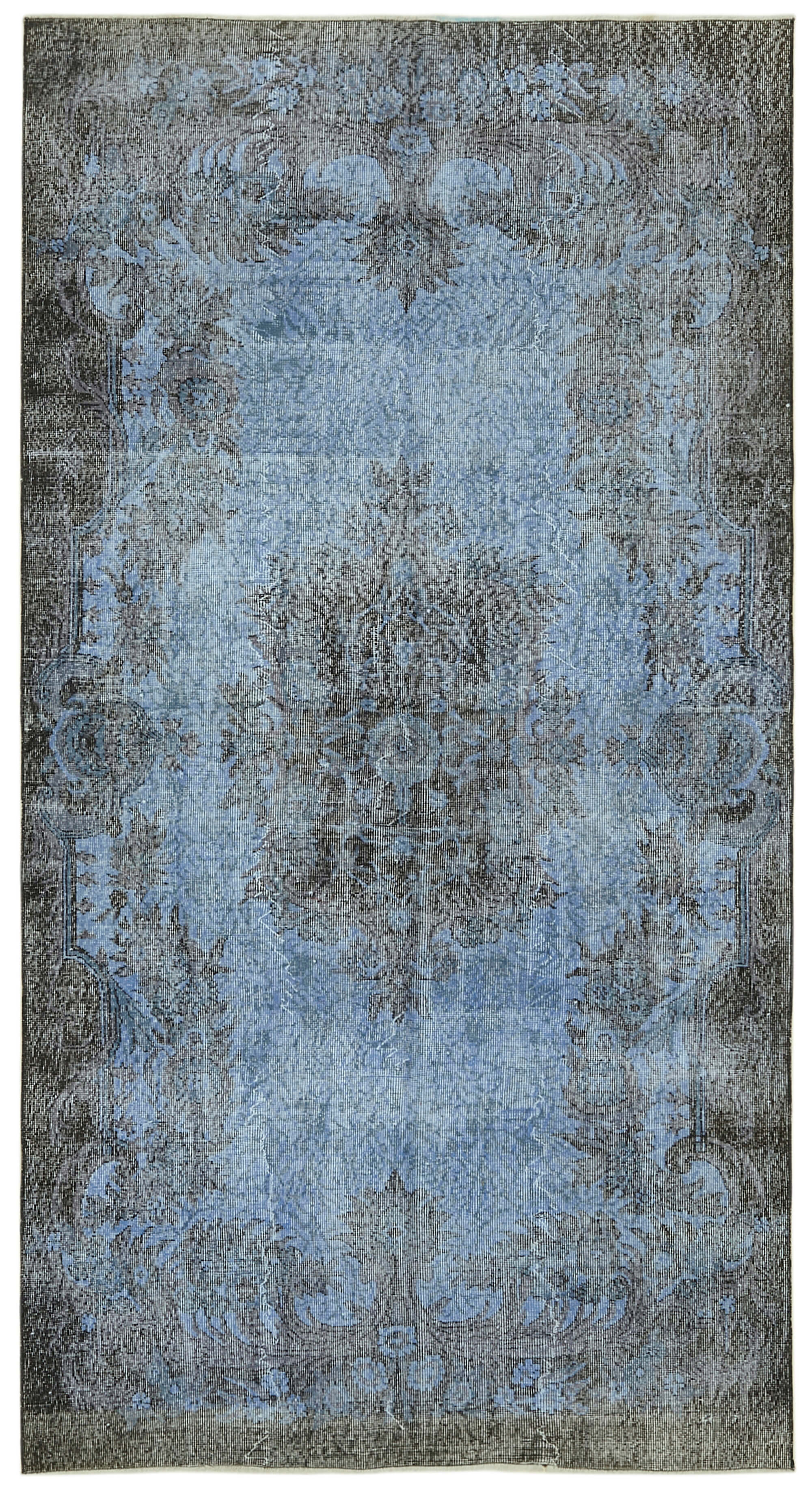 5 x 10 Blue Overdyed Rug - 5909