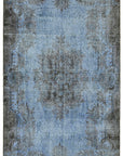 5 x 10 Blue Overdyed Rug - 5909