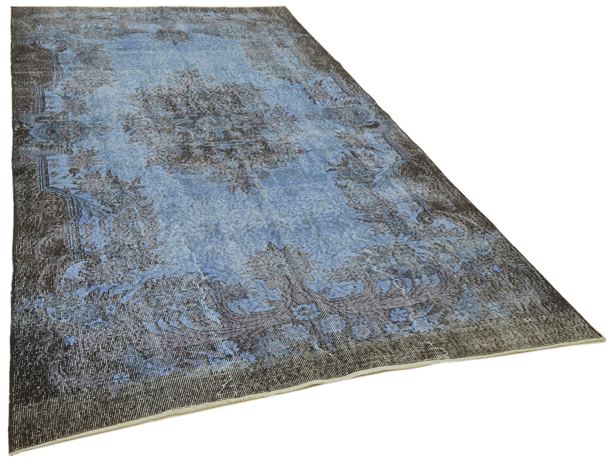 5 x 10 Blue Overdyed Rug - 5909