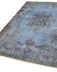 5 x 10 Blue Overdyed Rug - 5909