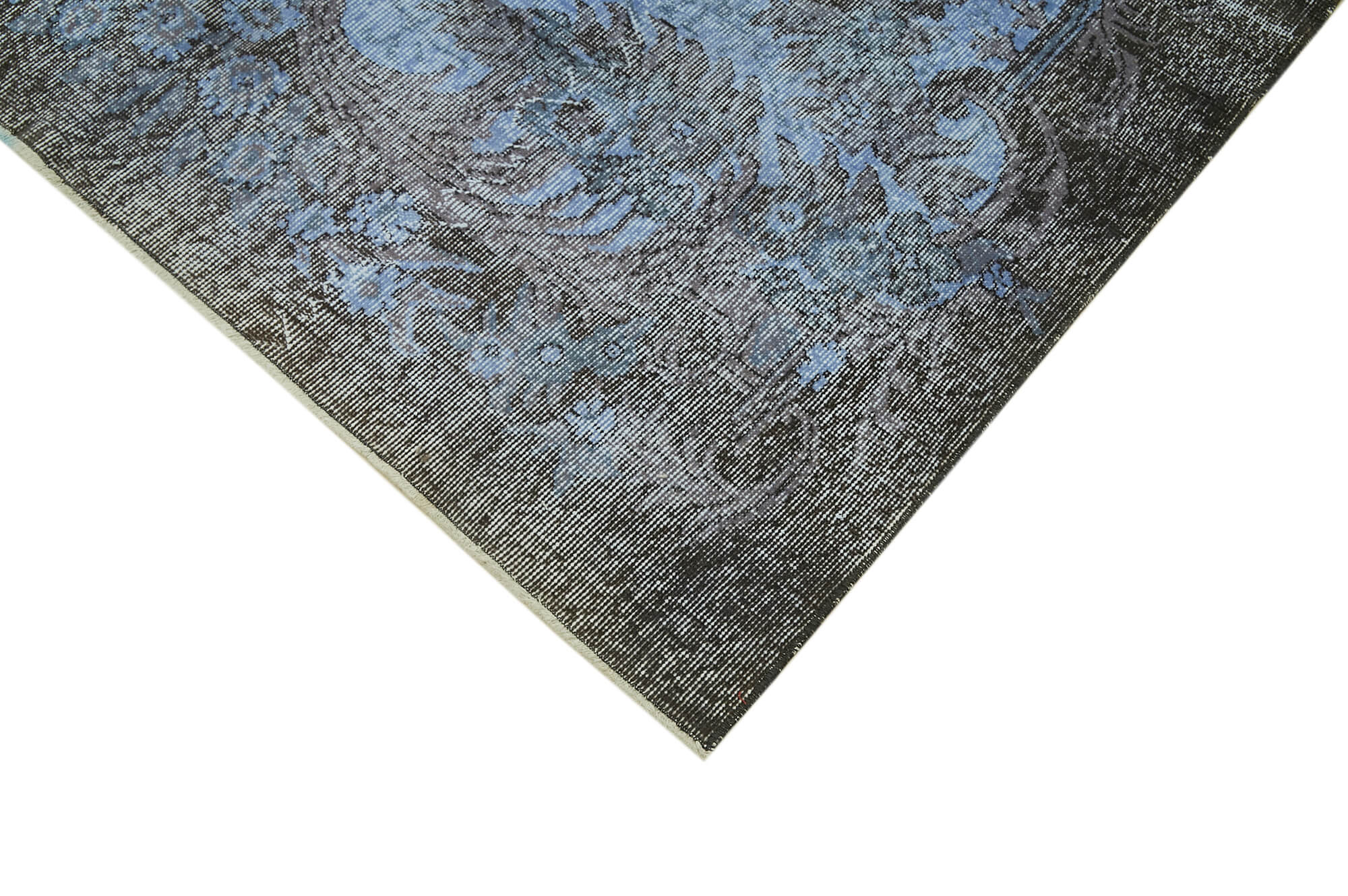 5 x 10 Blue Overdyed Rug - 5909