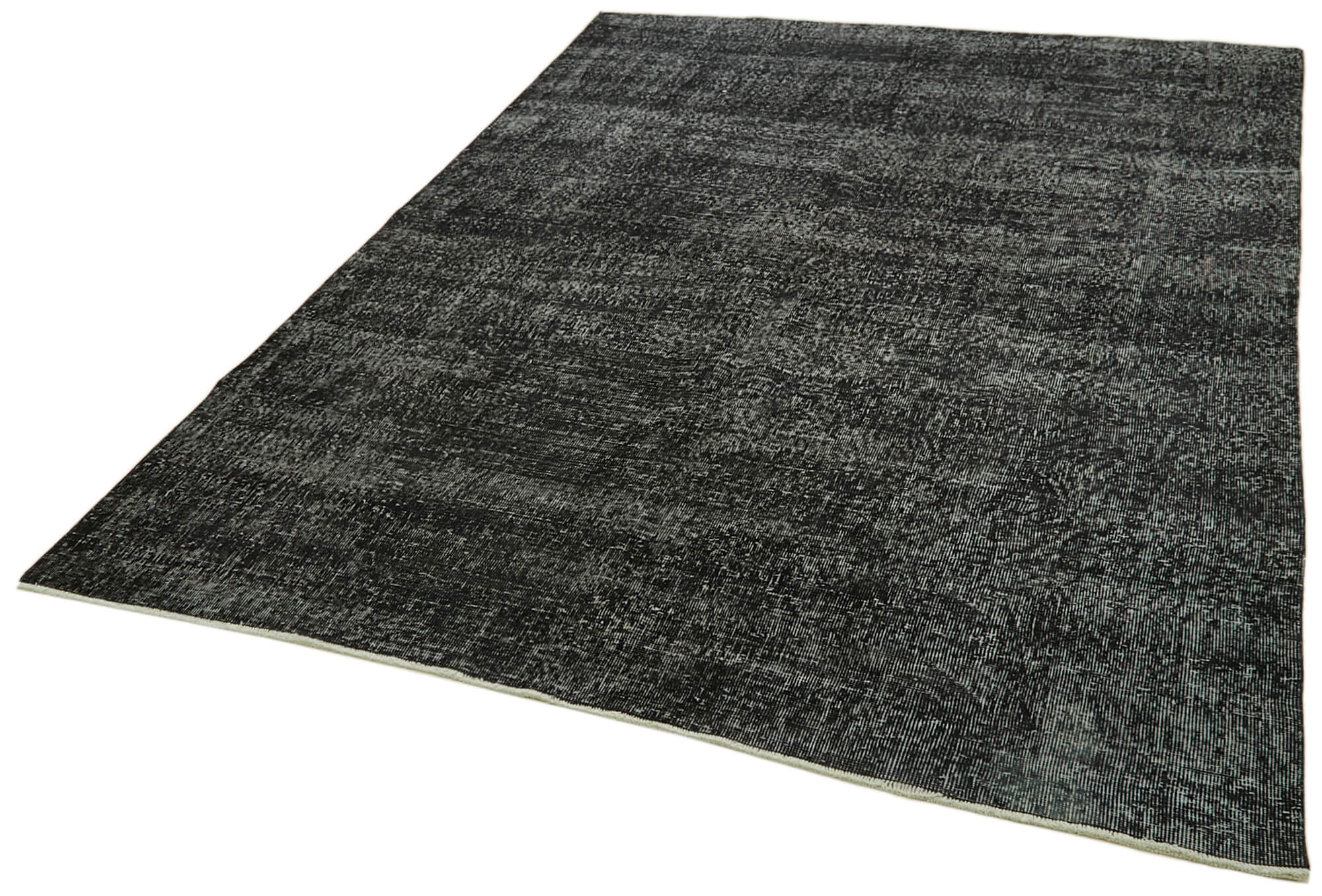 6 x 9 Black Overdyed Rug - 5915