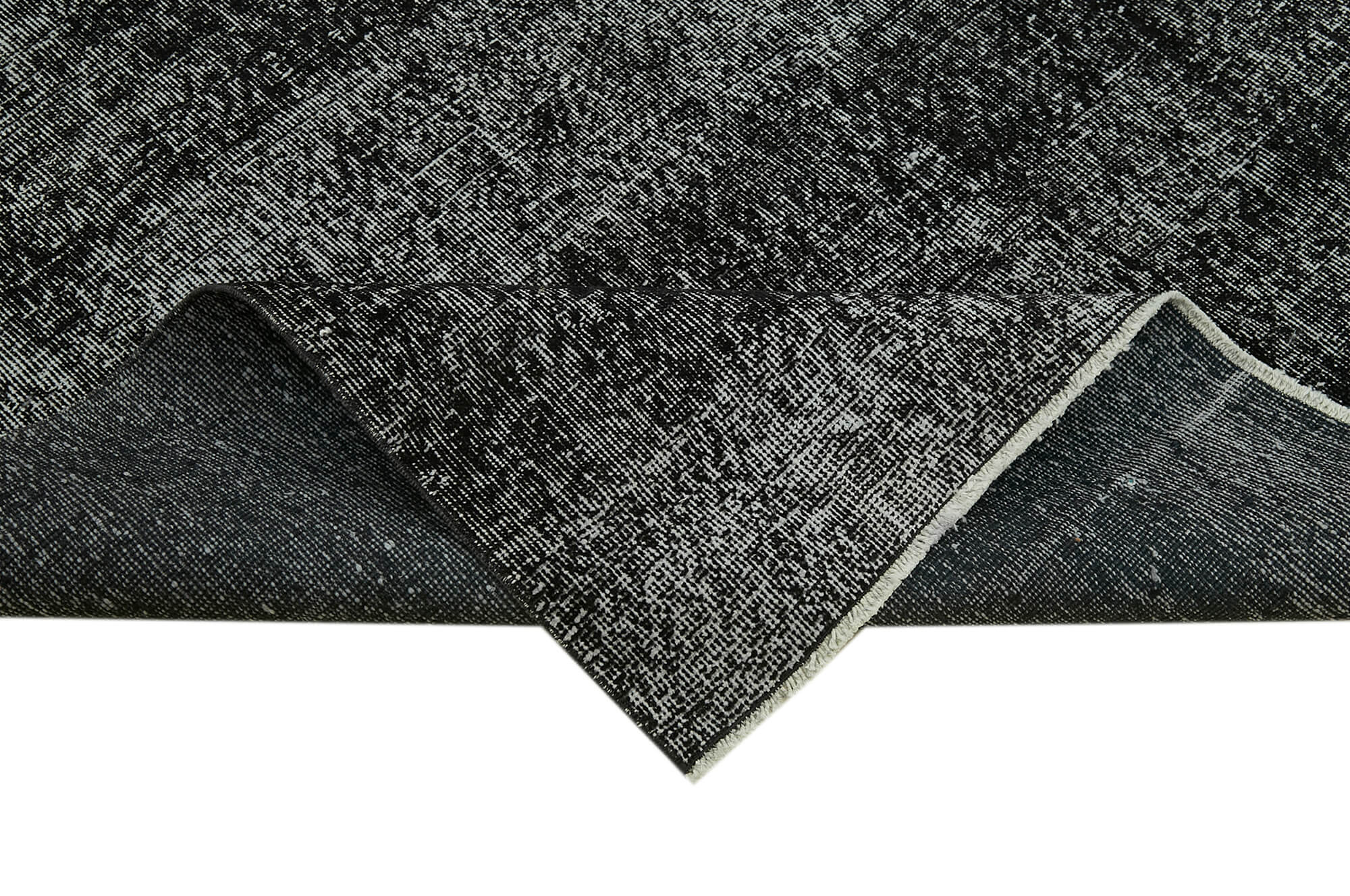 6 x 9 Black Overdyed Rug - 5915