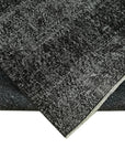 6 x 9 Black Overdyed Rug - 5915