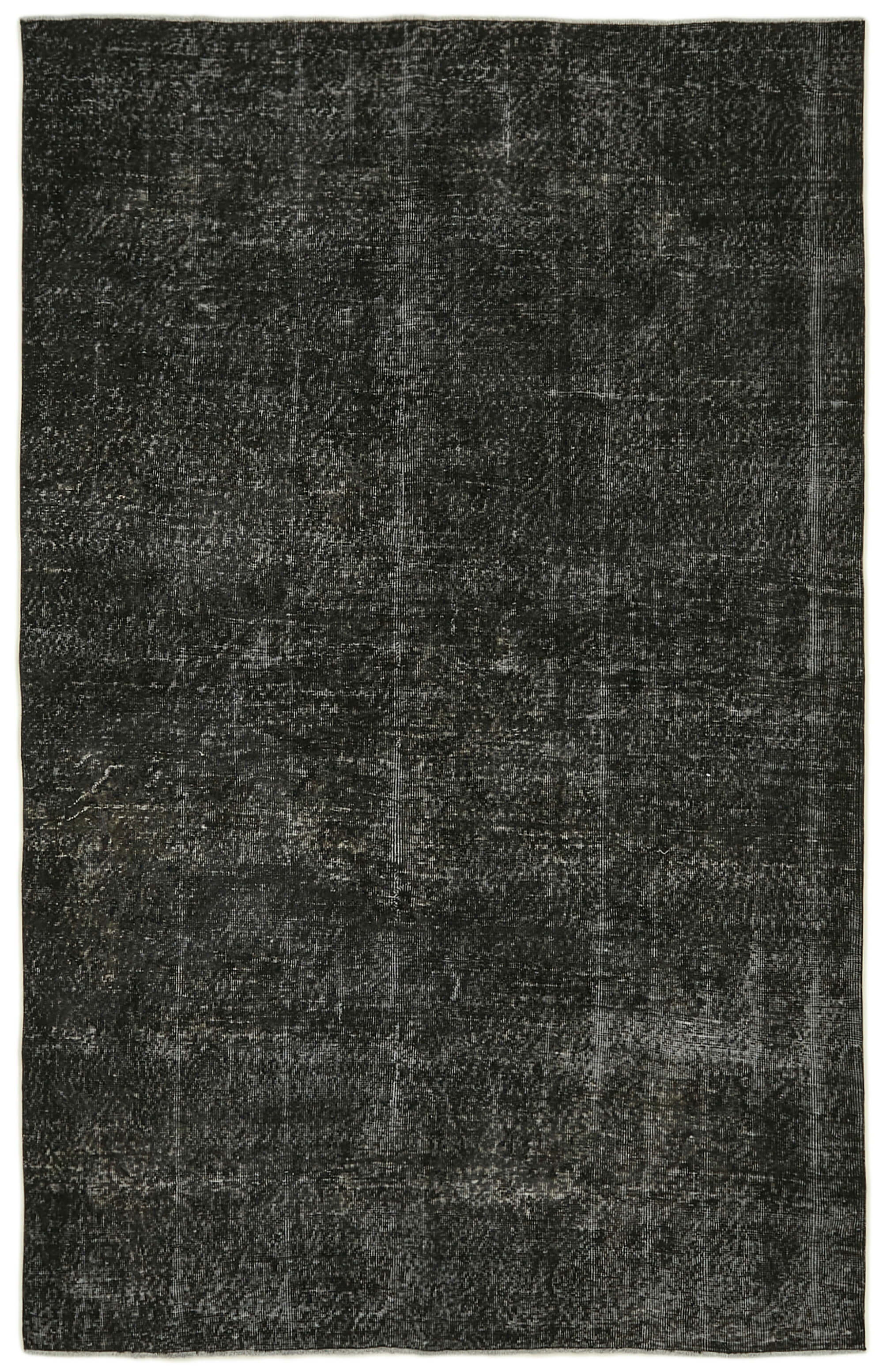 6 x 10 Black Overdyed Rug - 5918