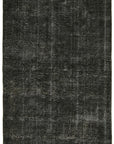 6 x 10 Black Overdyed Rug - 5918