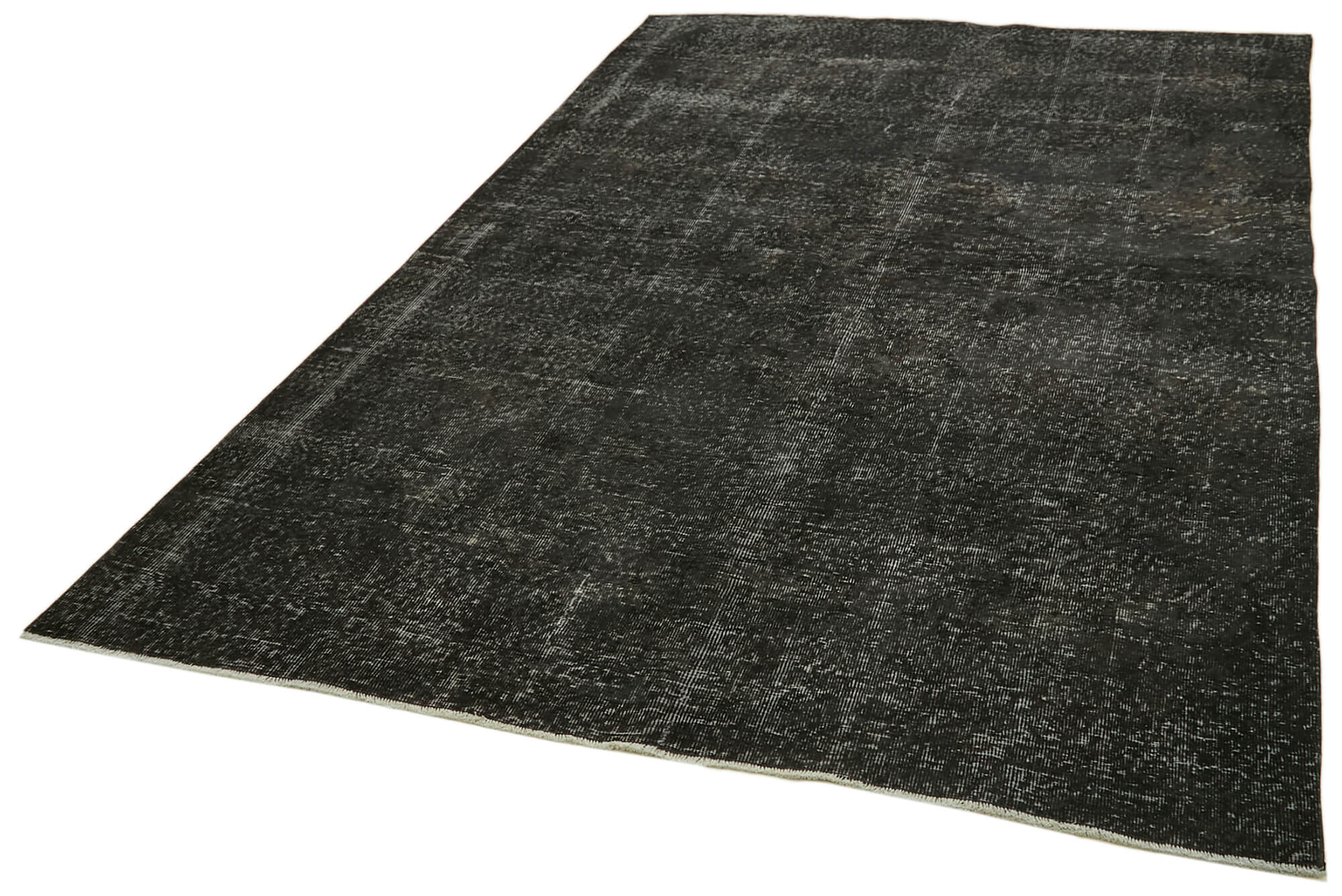 6 x 10 Black Overdyed Rug - 5918