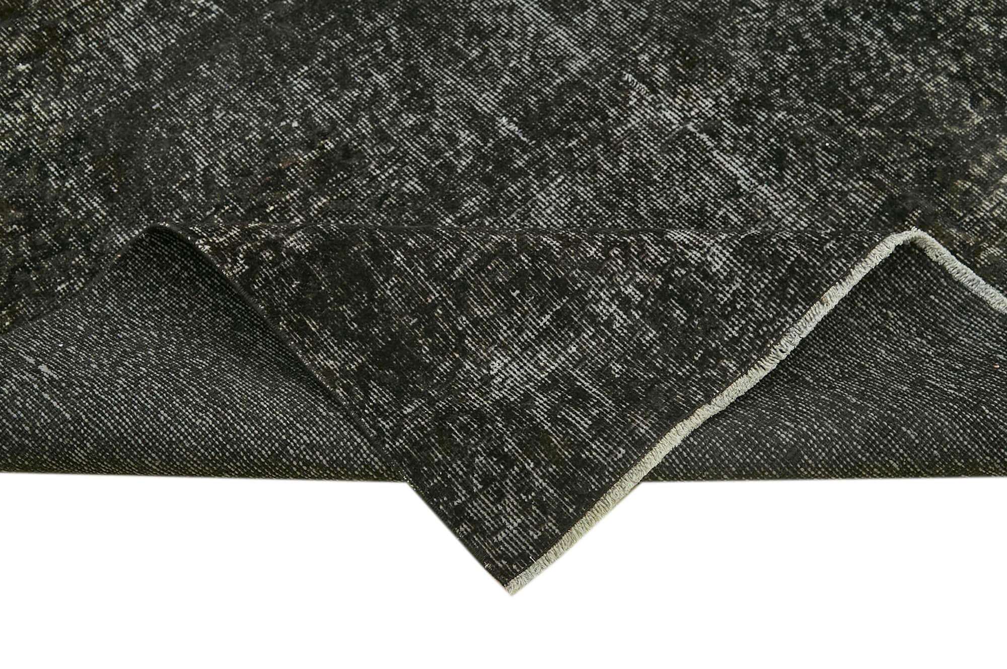 6 x 10 Black Overdyed Rug - 5918