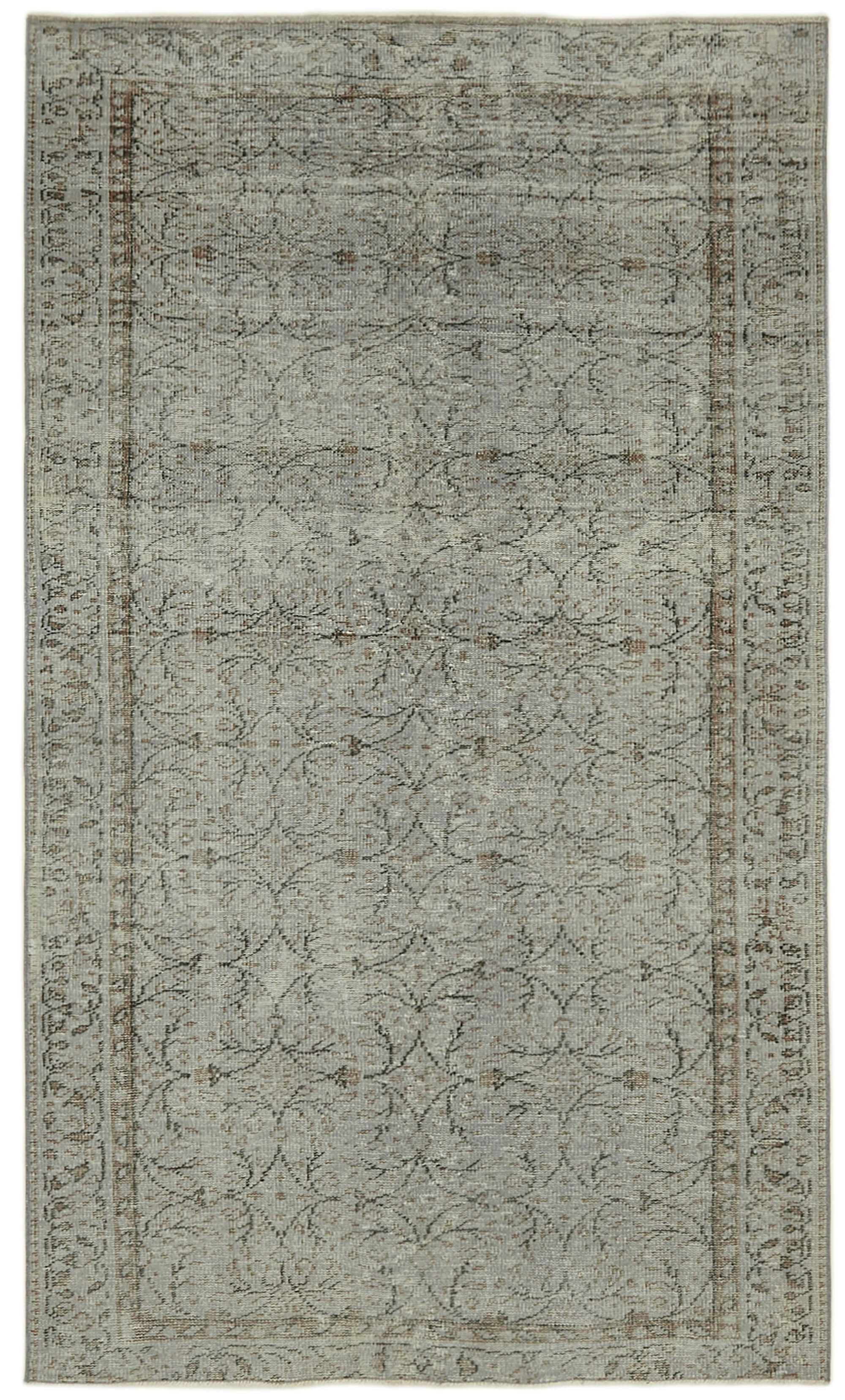 5 x 8 Grey Overdyed Rug - 5924