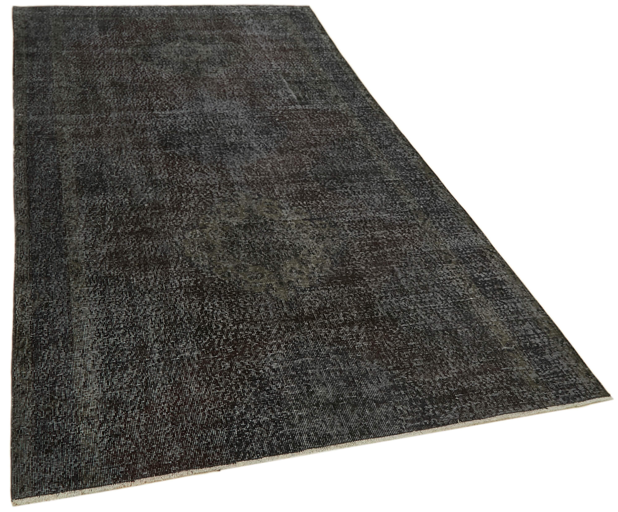 5 x 9 Black Overdyed Rug - 5925