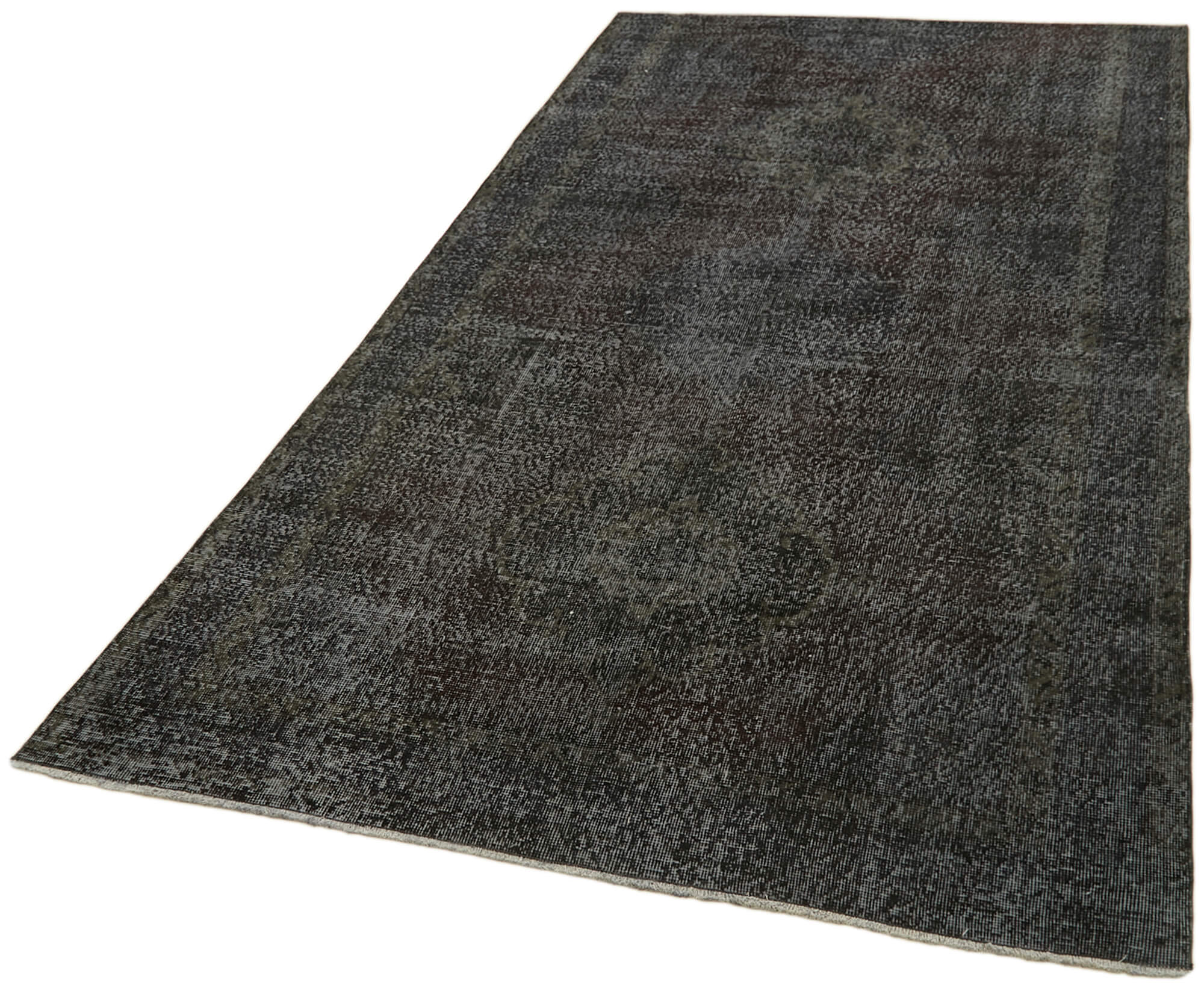 5 x 9 Black Overdyed Rug - 5925