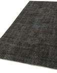 5 x 9 Black Overdyed Rug - 5925