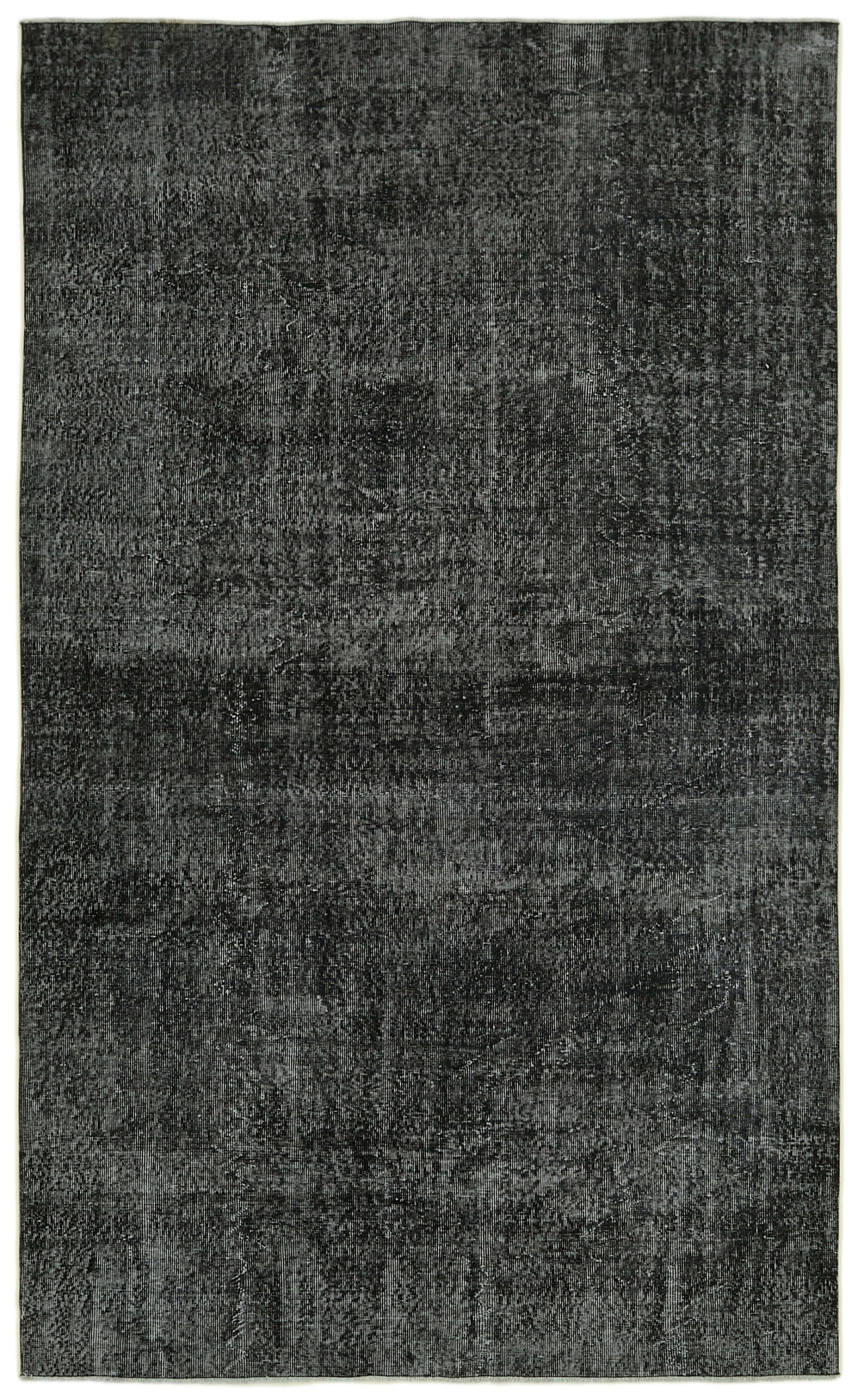 6 x 11 Black Overdyed Rug - 5928