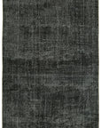 6 x 11 Black Overdyed Rug - 5928