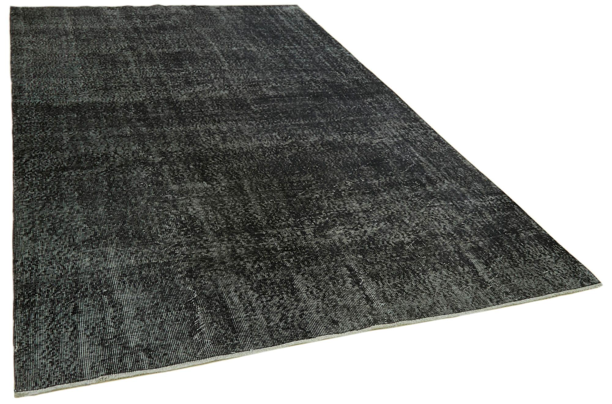 6 x 11 Black Overdyed Rug - 5928