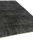 6 x 11 Black Overdyed Rug - 5928