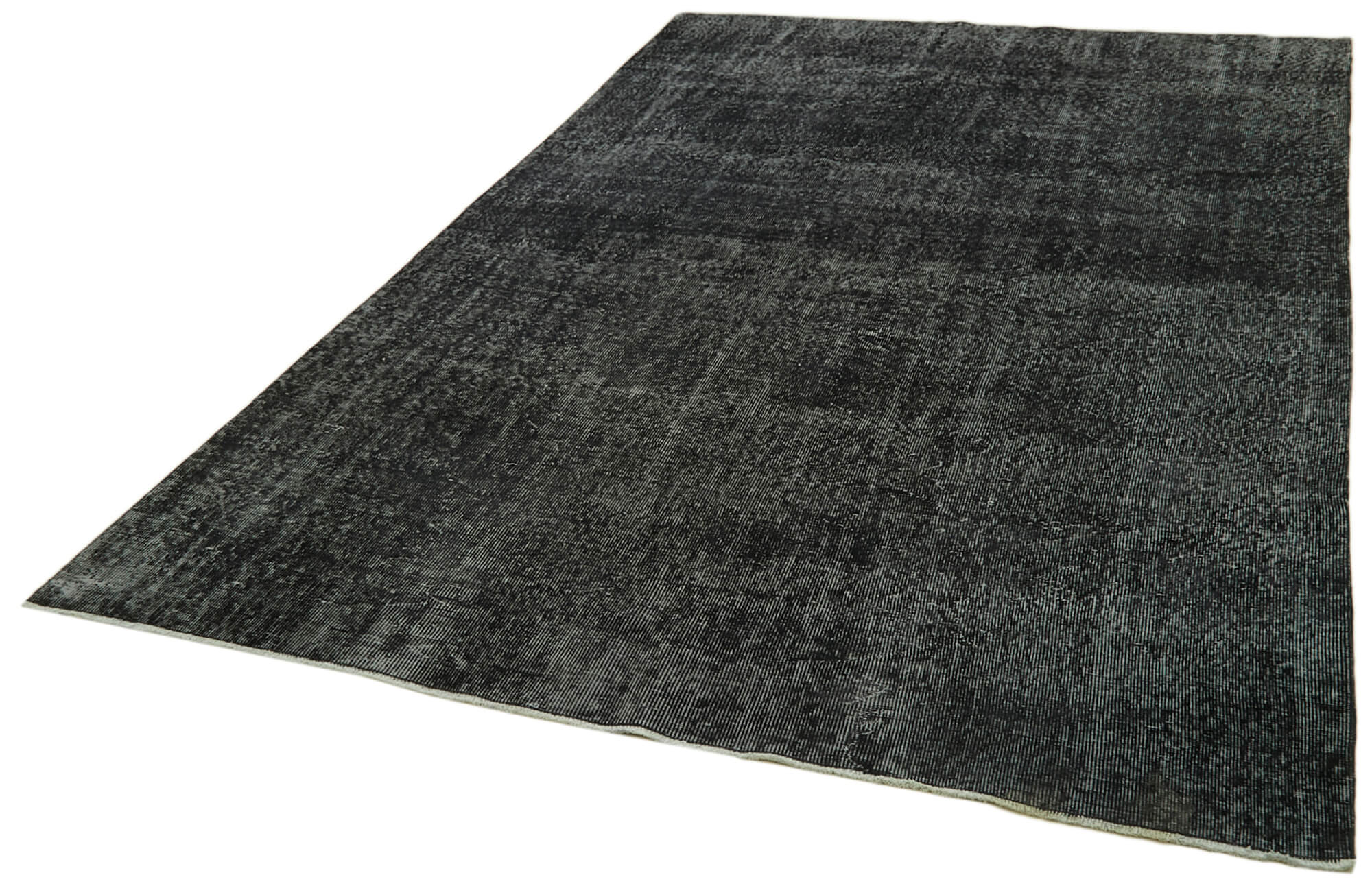 6 x 11 Black Overdyed Rug - 5928