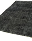 6 x 11 Black Overdyed Rug - 5928