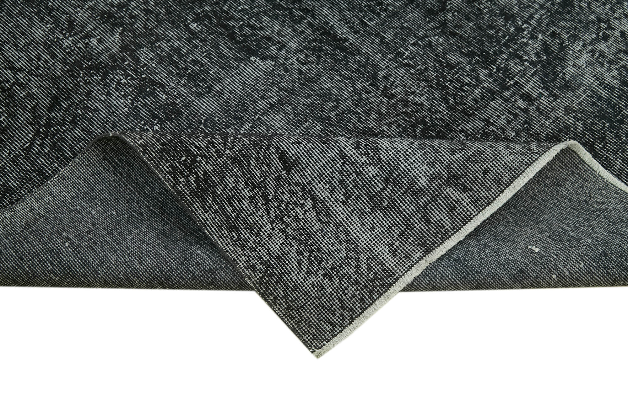 6 x 11 Black Overdyed Rug - 5928