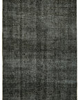 5 x 8 Black Overdyed Rug - 5931