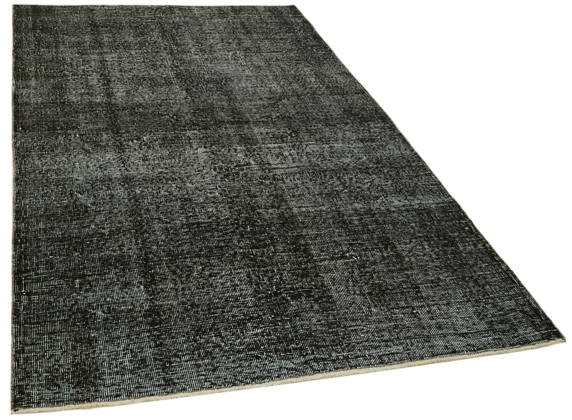 5 x 8 Black Overdyed Rug - 5931