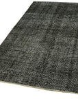 5 x 8 Black Overdyed Rug - 5931