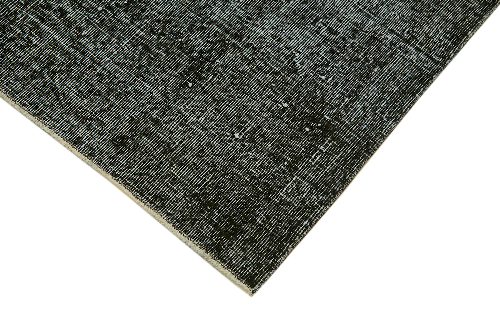 5 x 8 Black Overdyed Rug - 5931