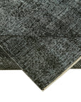 5 x 8 Black Overdyed Rug - 5931