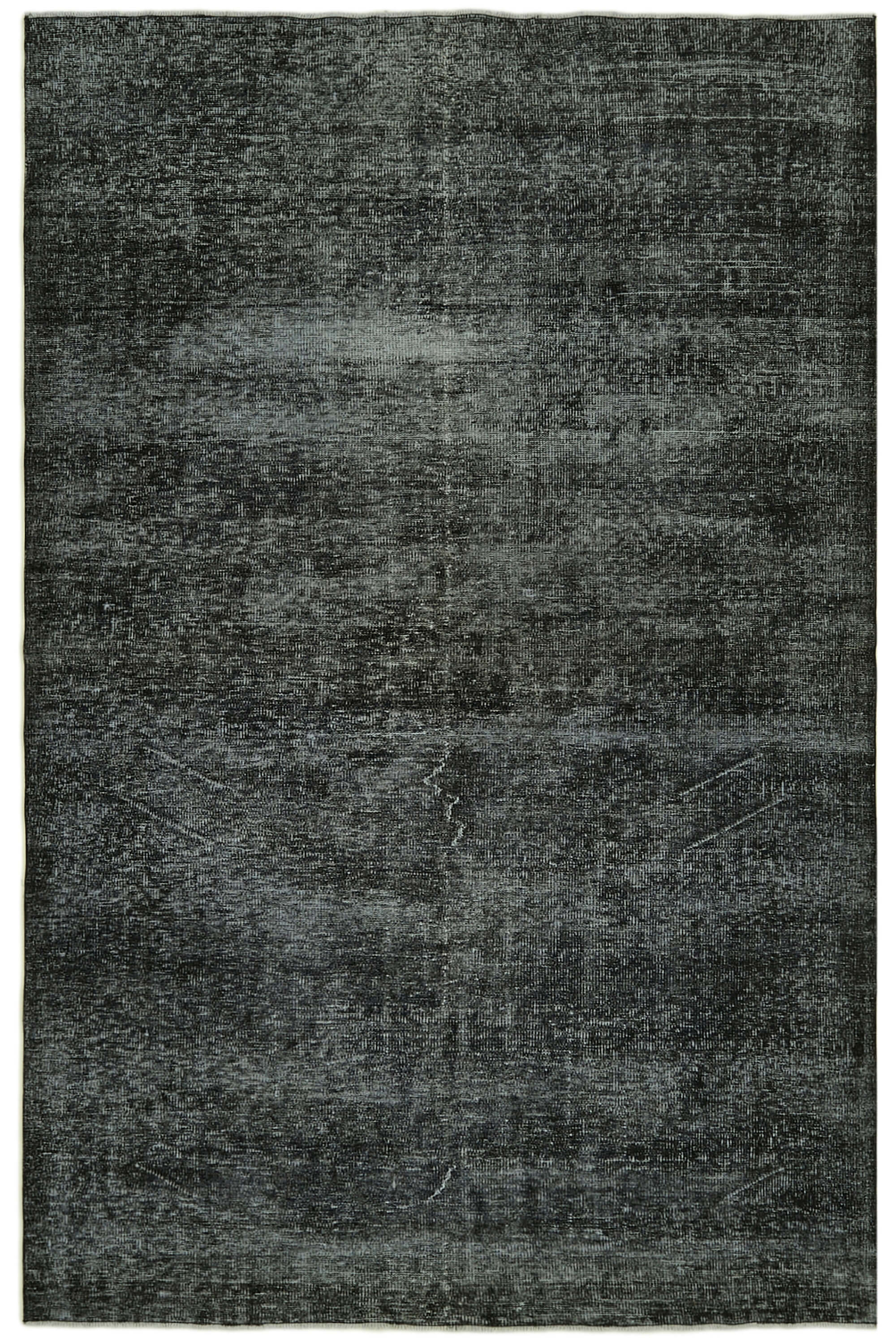 6 x 10 Black Overdyed Rug - 5933