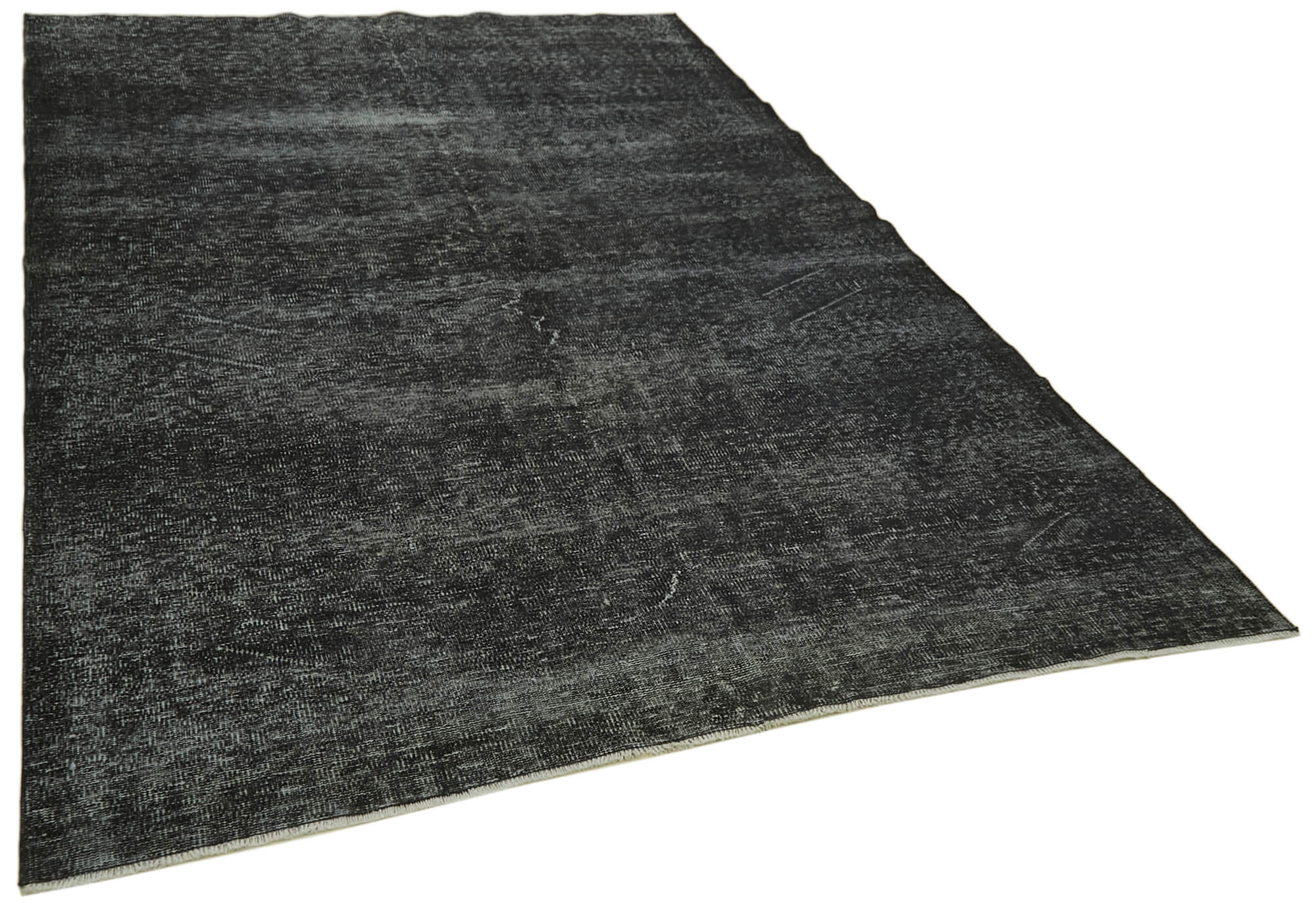 6 x 10 Black Overdyed Rug - 5933