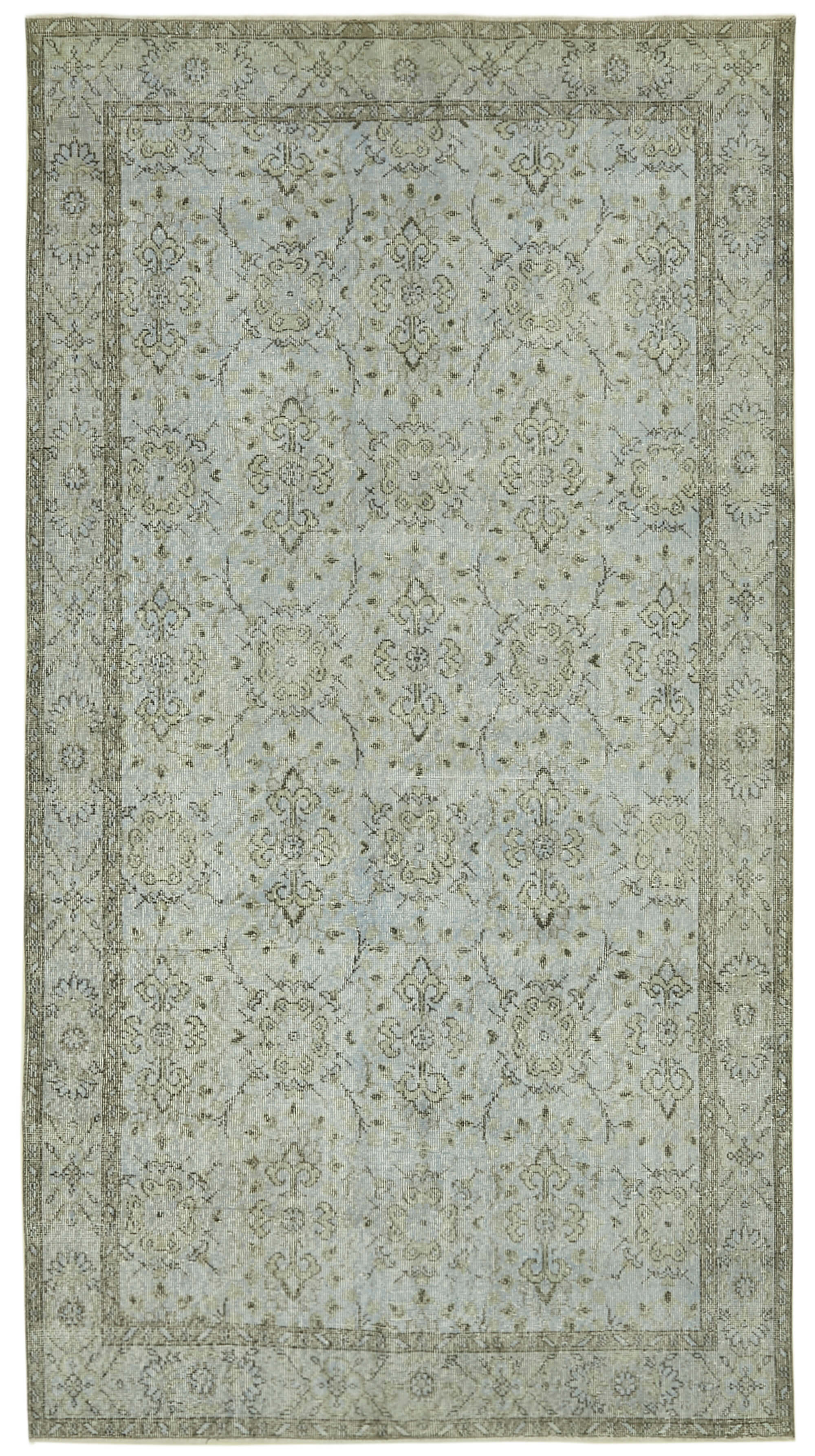 5 x 10 Blue Overdyed Rug - 5934