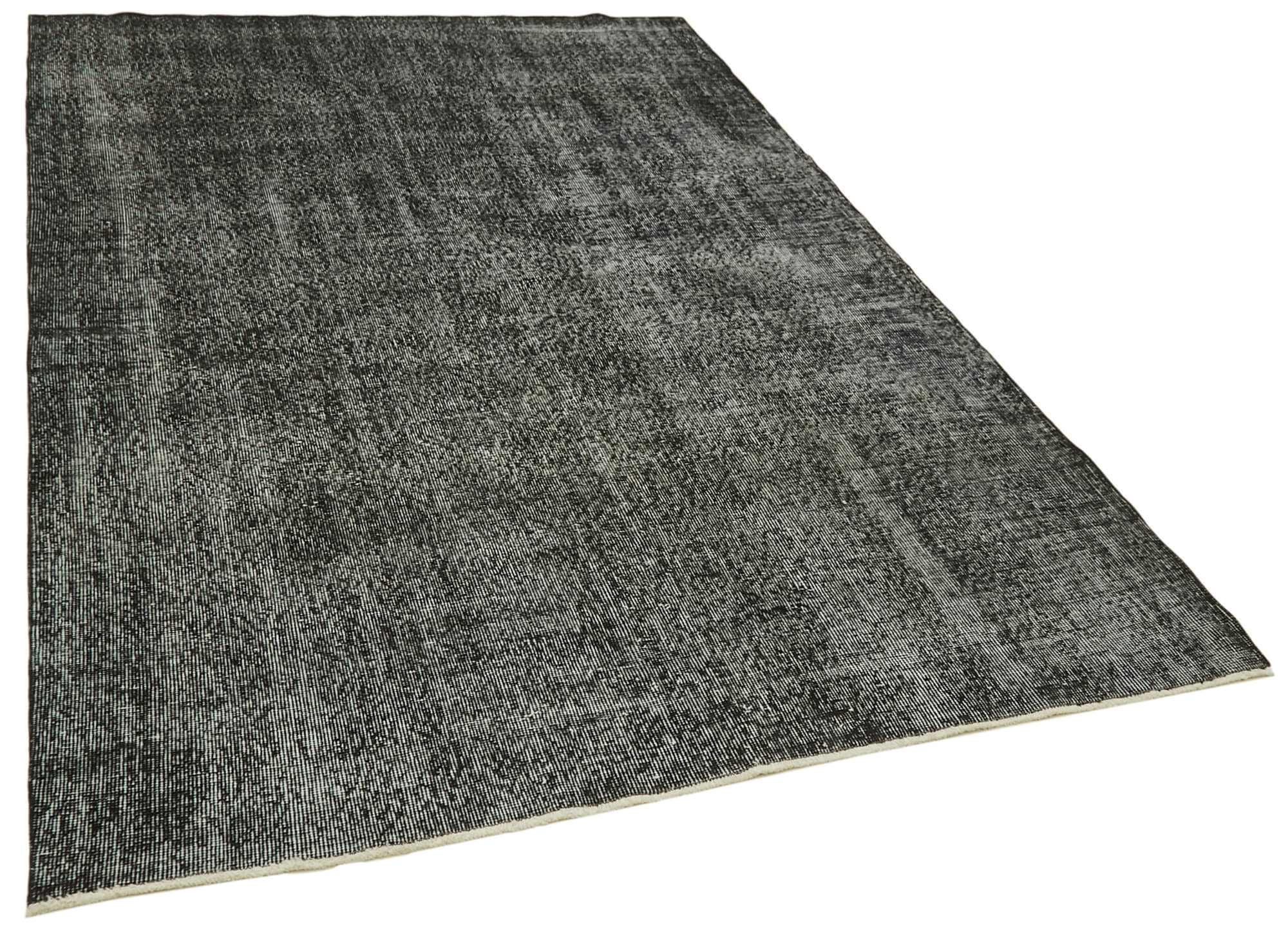 6 x 9 Black Overdyed Rug - 5935