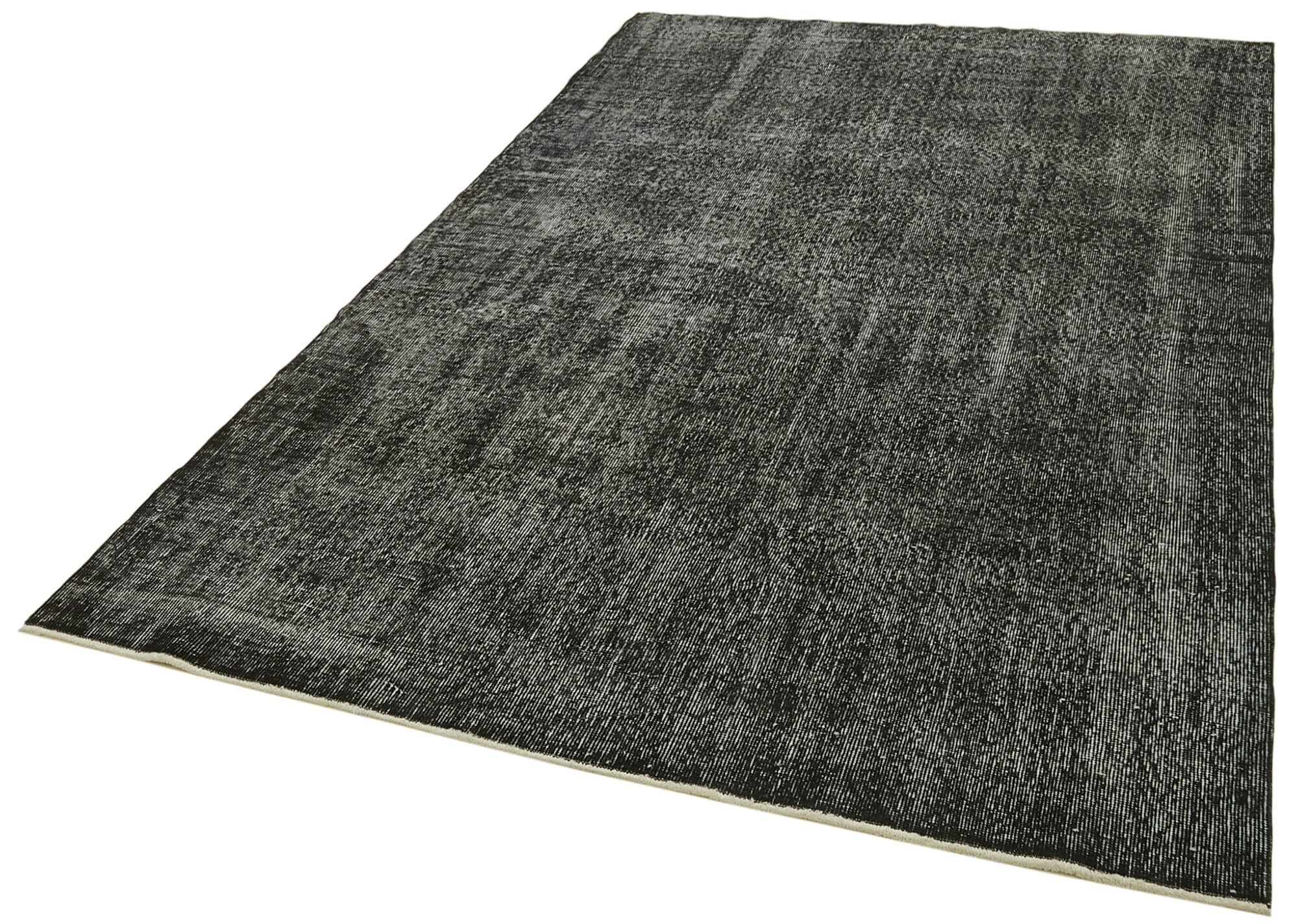 6 x 9 Black Overdyed Rug - 5935