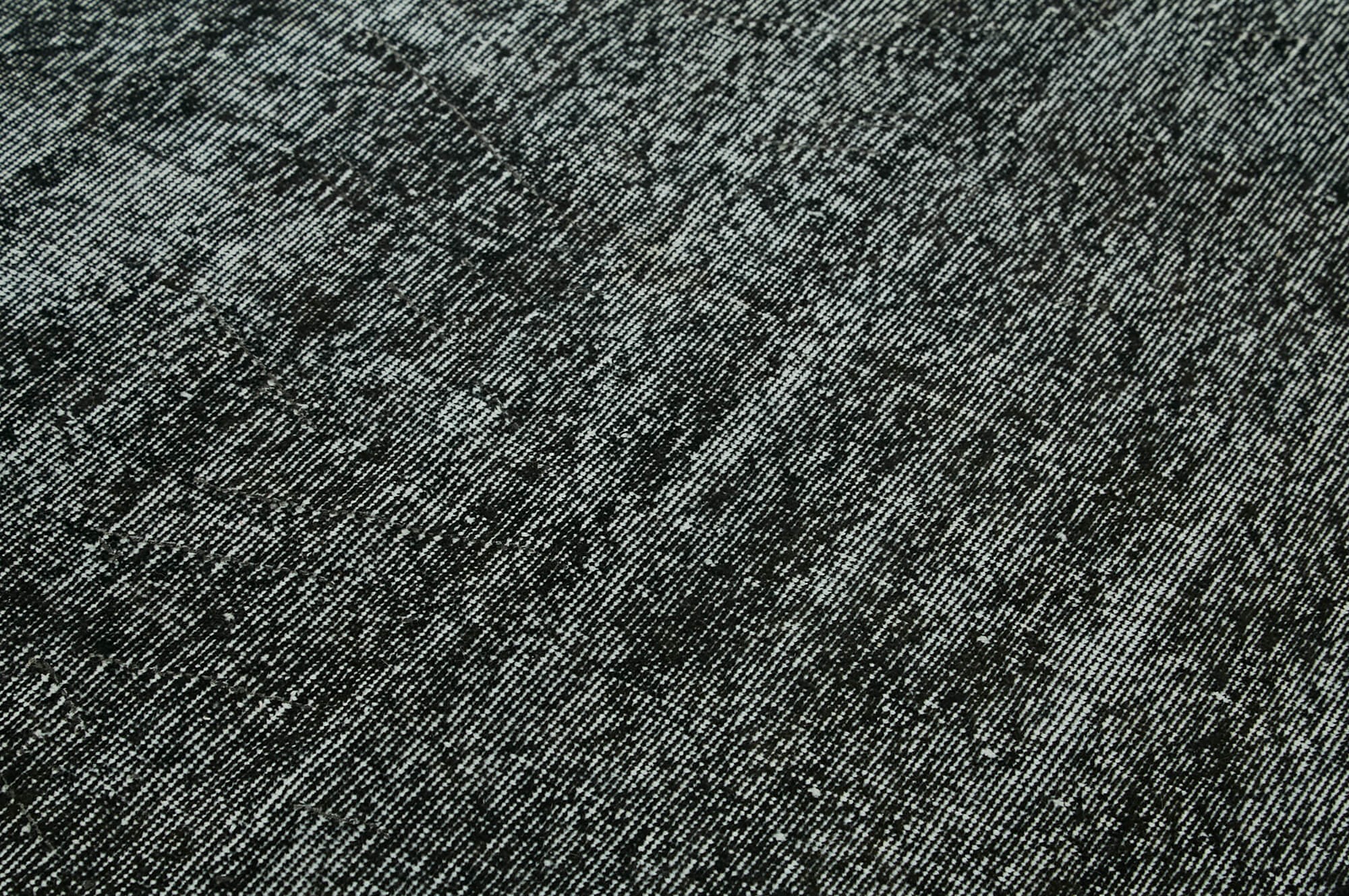 6 x 9 Black Overdyed Rug - 5935