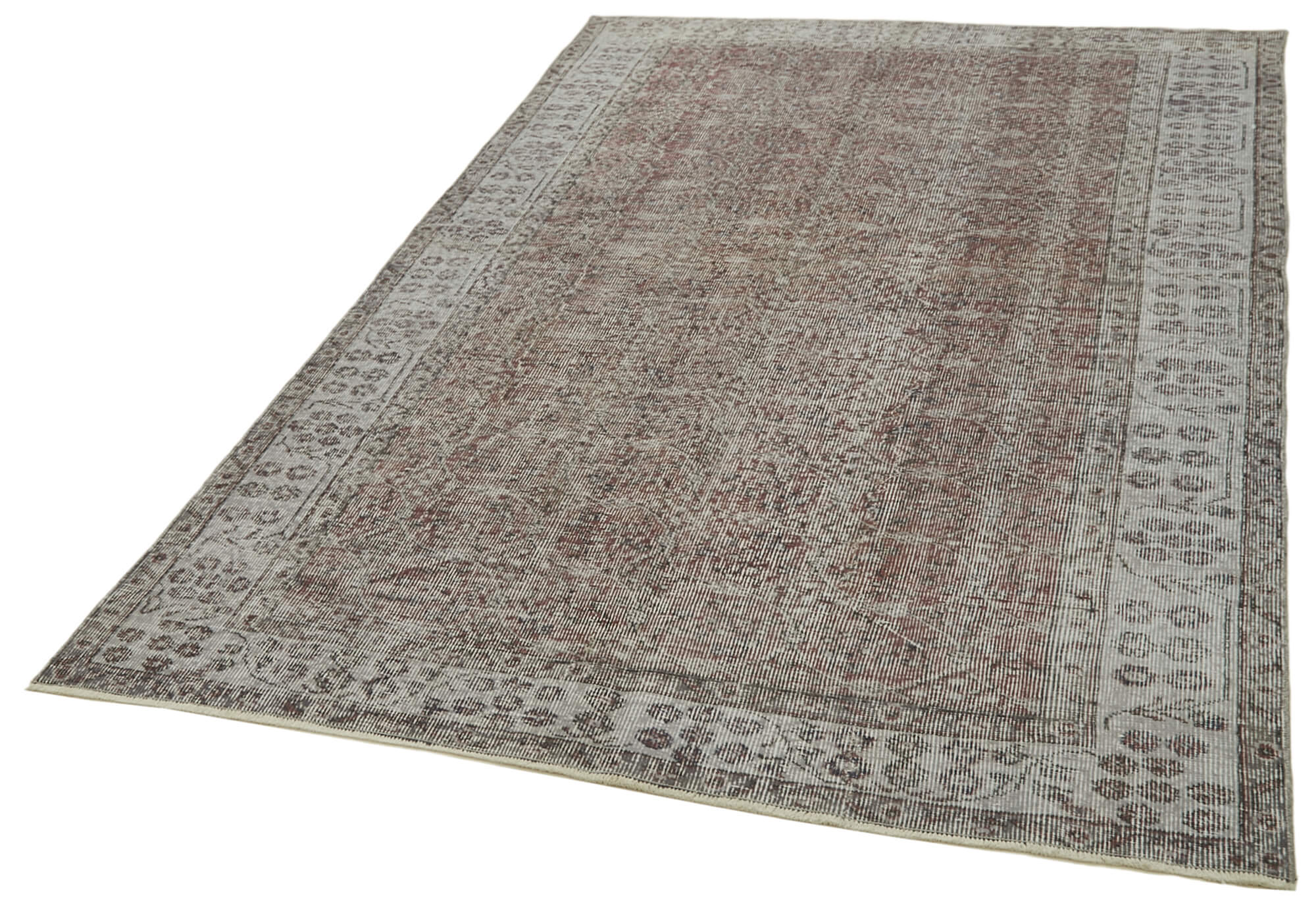 5 x 8 Grey Overdyed Rug - 5936