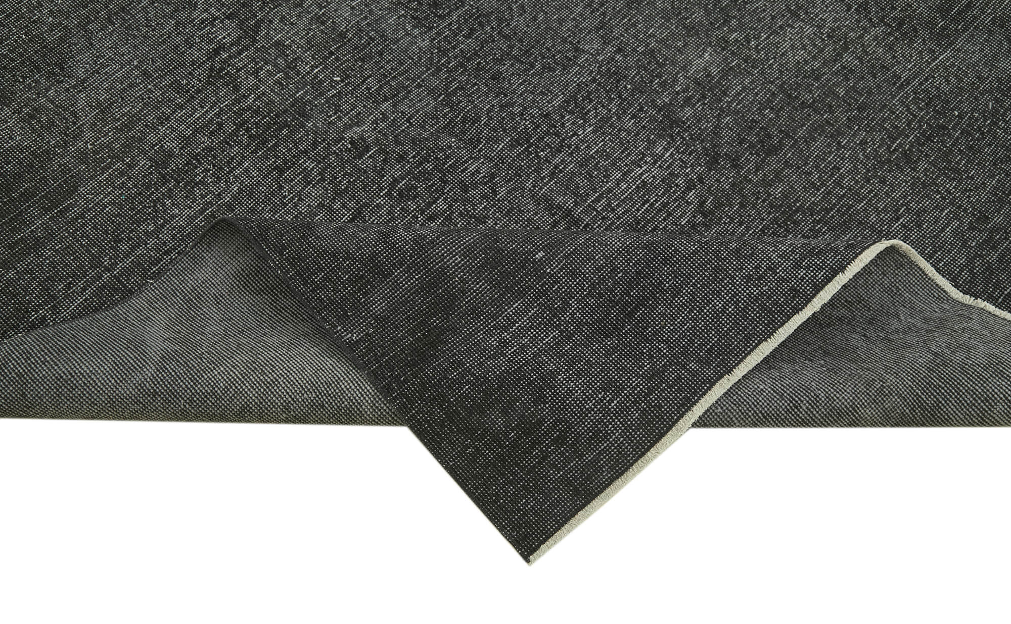 5 x 9 Black Overdyed Rug - 5937