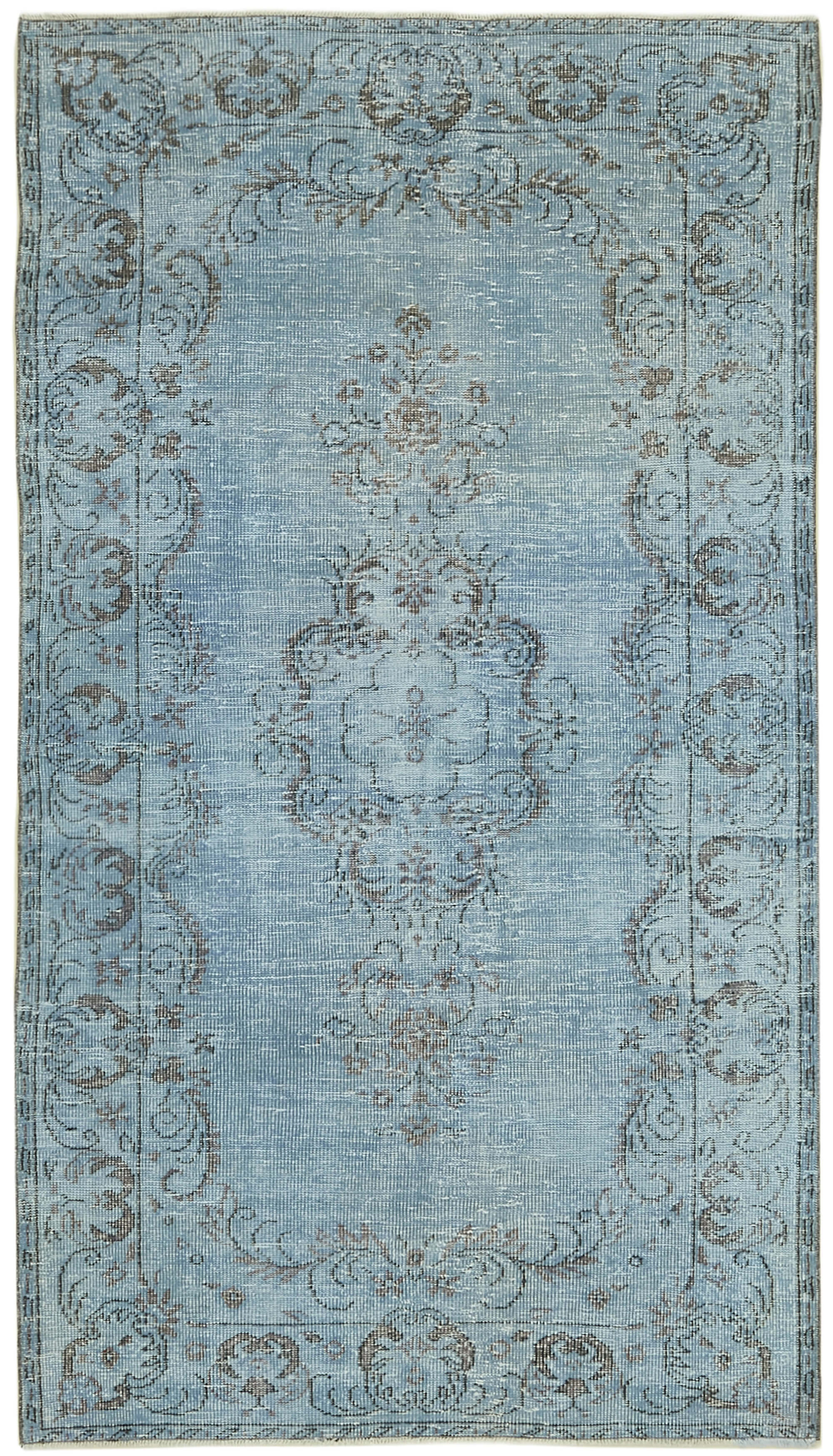 5 x 9 Blue Overdyed Rug - 5938