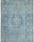 5 x 9 Blue Overdyed Rug - 5938