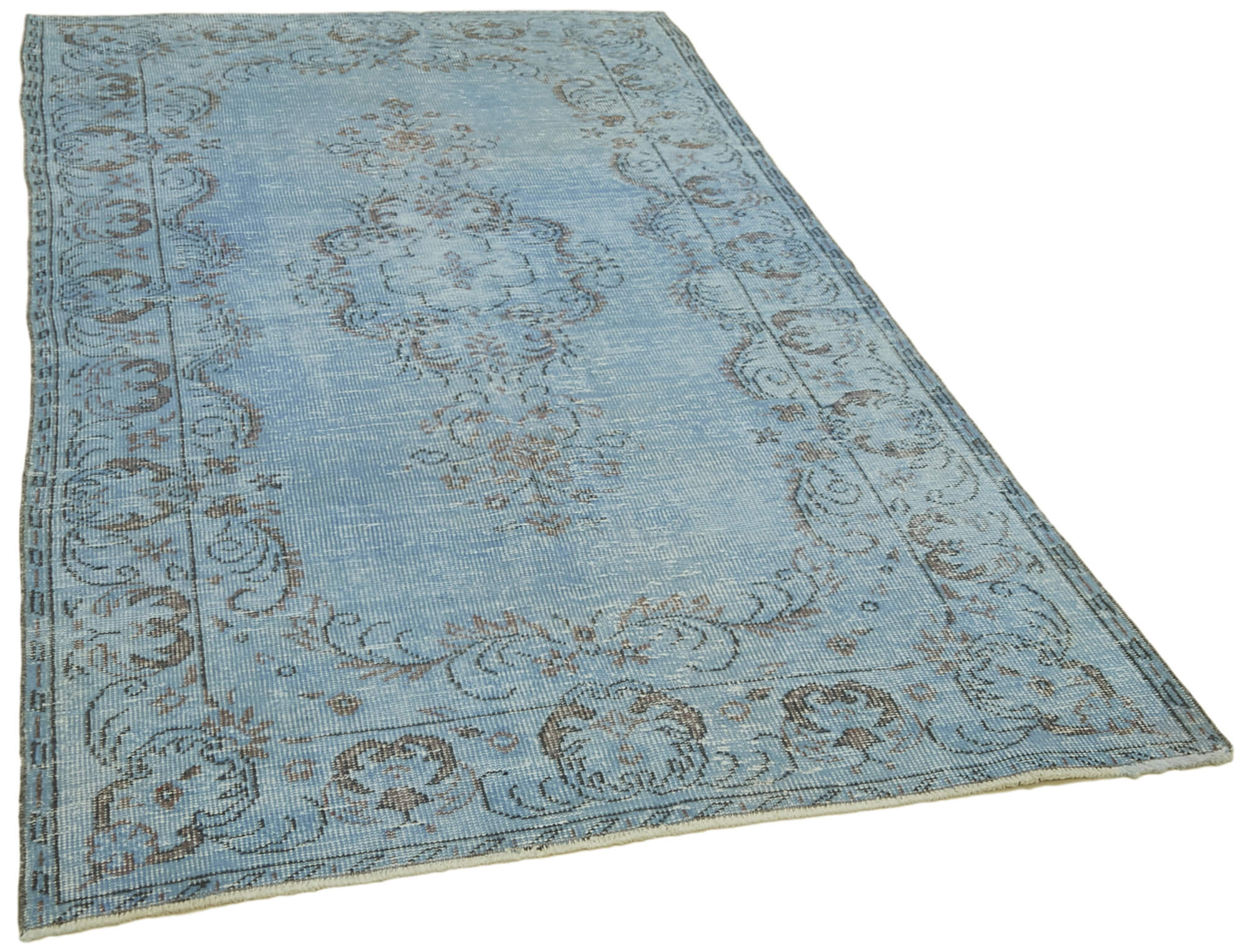 5 x 9 Blue Overdyed Rug - 5938