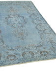 5 x 9 Blue Overdyed Rug - 5938