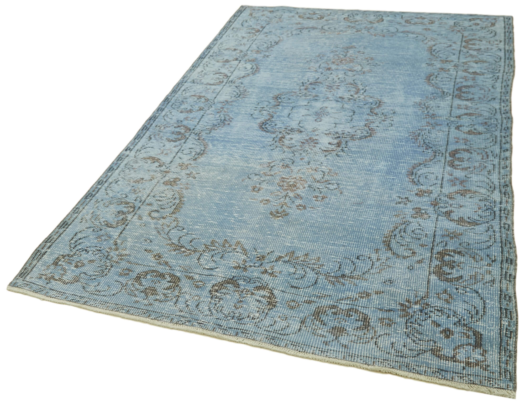 5 x 9 Blue Overdyed Rug - 5938