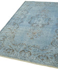 5 x 9 Blue Overdyed Rug - 5938