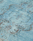 5 x 9 Blue Overdyed Rug - 5938