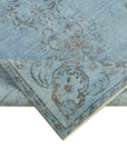 5 x 9 Blue Overdyed Rug - 5938