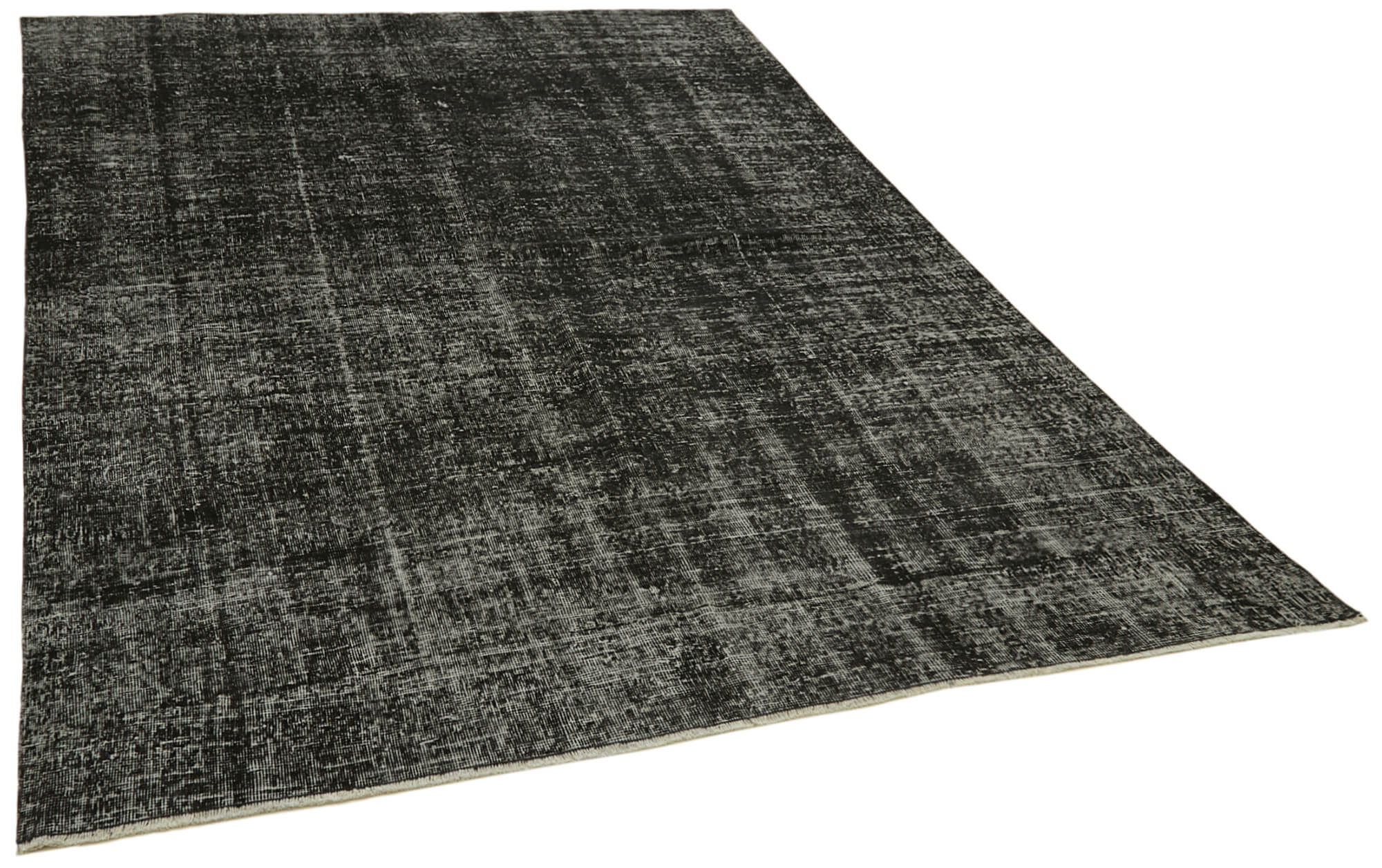 6 x 9 Black Overdyed Rug - 5941