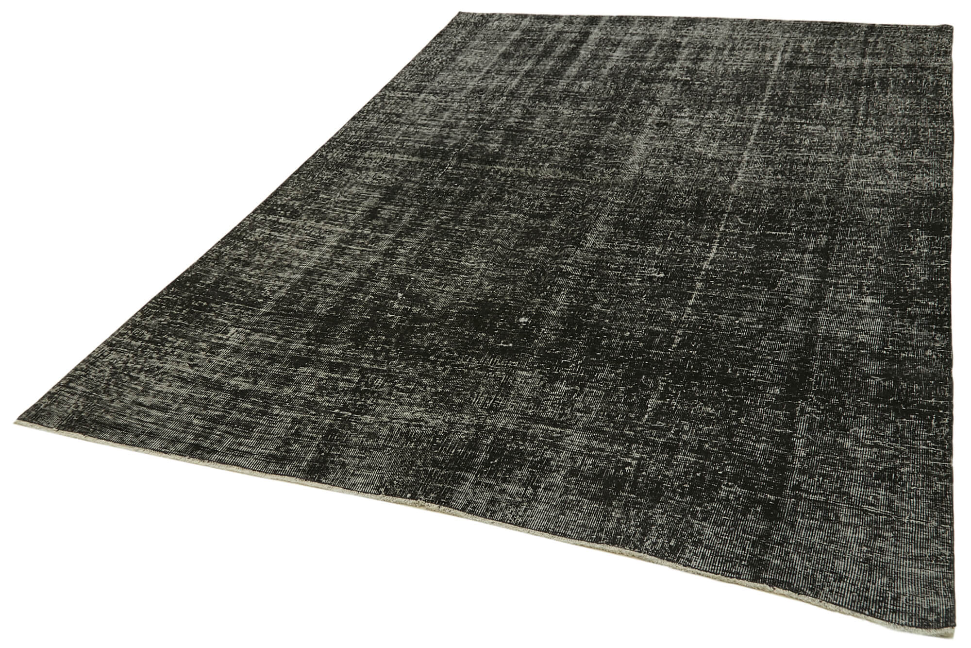 6 x 9 Black Overdyed Rug - 5941