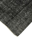 6 x 9 Black Overdyed Rug - 5941